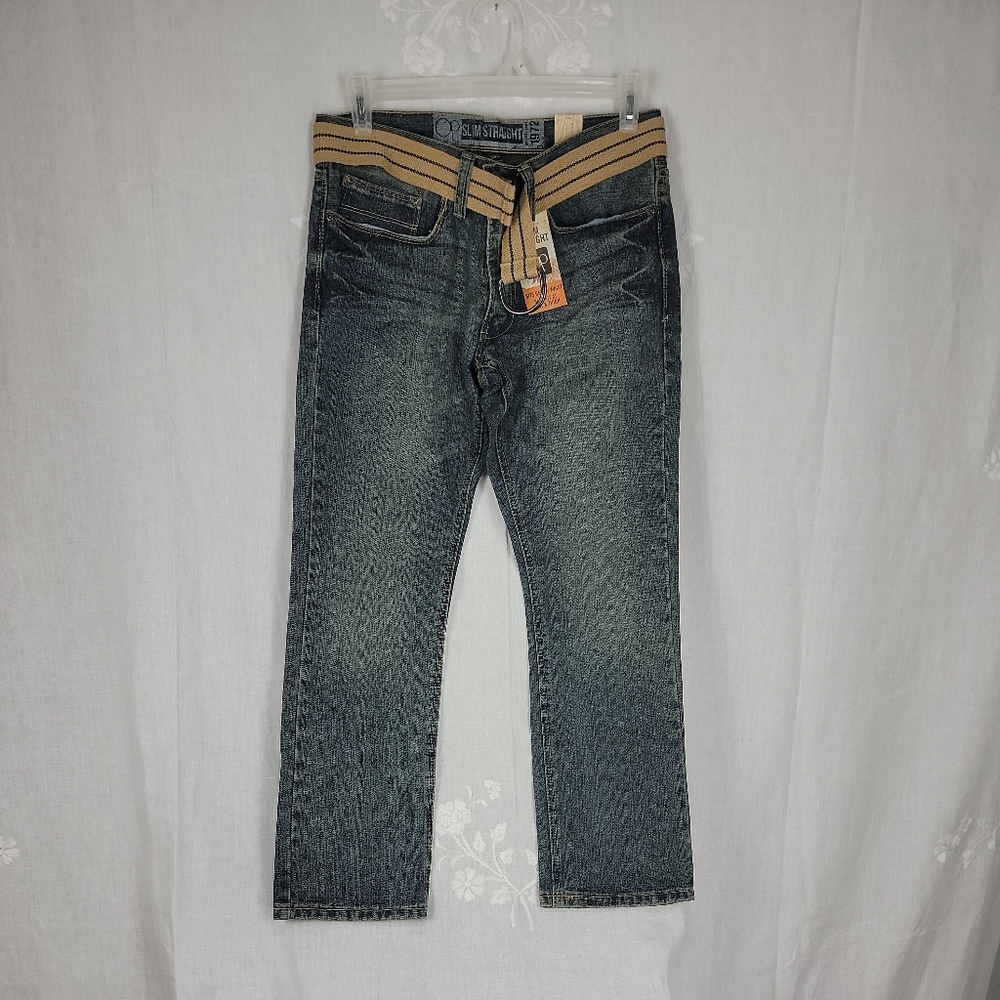 Mens Op Slim Straight 1972 Blue Jeans Tag 32x30 Medium Wash  .  NWT C5
